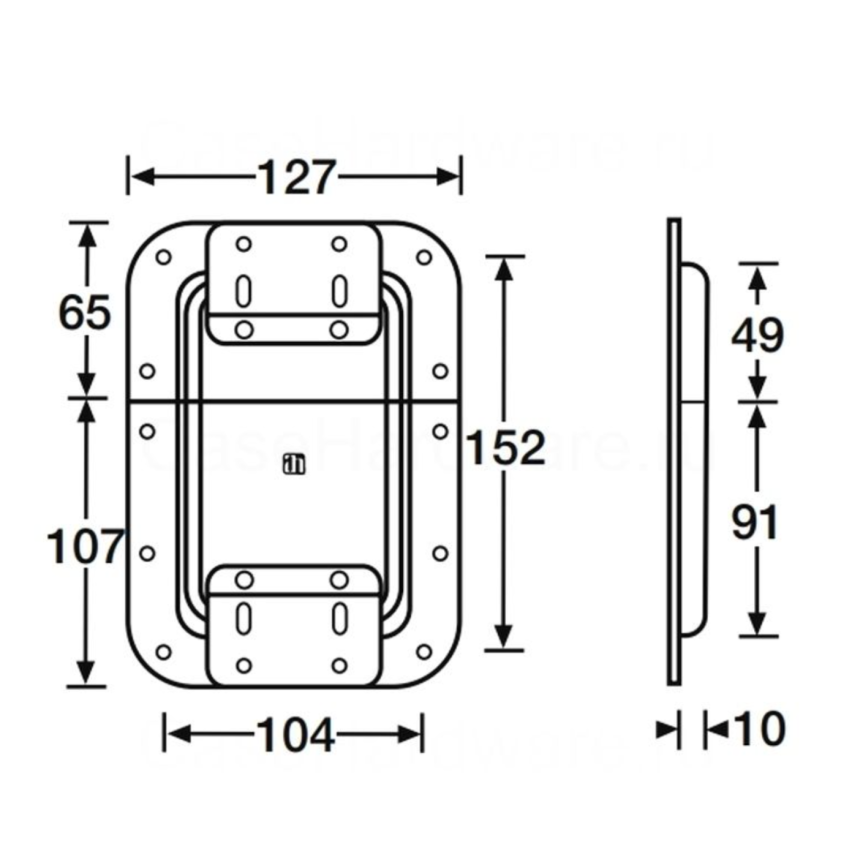 Lid Stay Large non Cranked