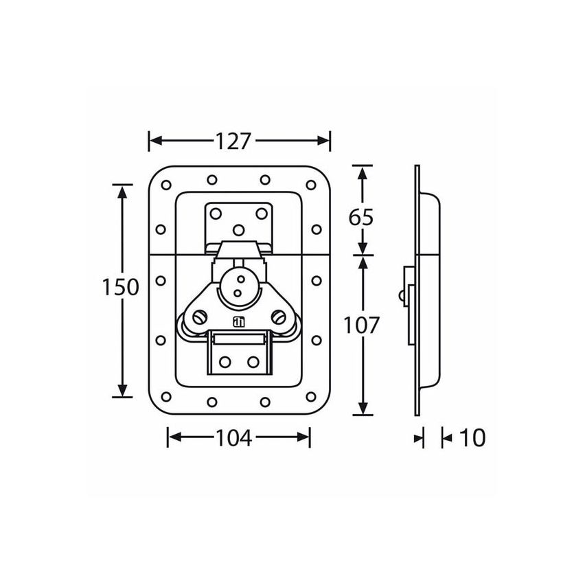 Large Butterfly Latch