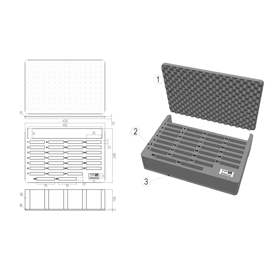 Cell Silence by GUARDIQUE™ - Apollo 138