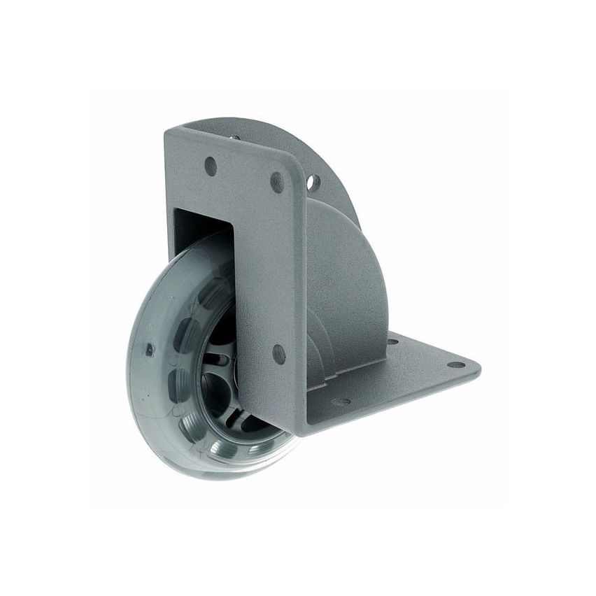 Set of Recessed Corner Castor with soft Wheel 75 mm