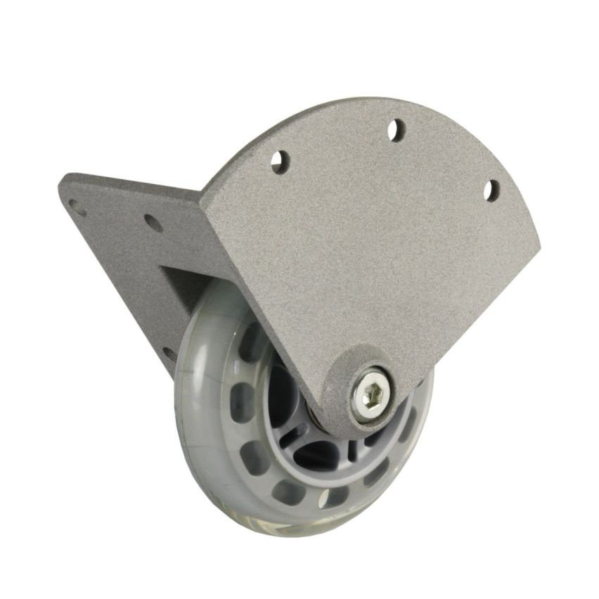 Set of Recessed Corner Castor with soft Wheel 75 mm