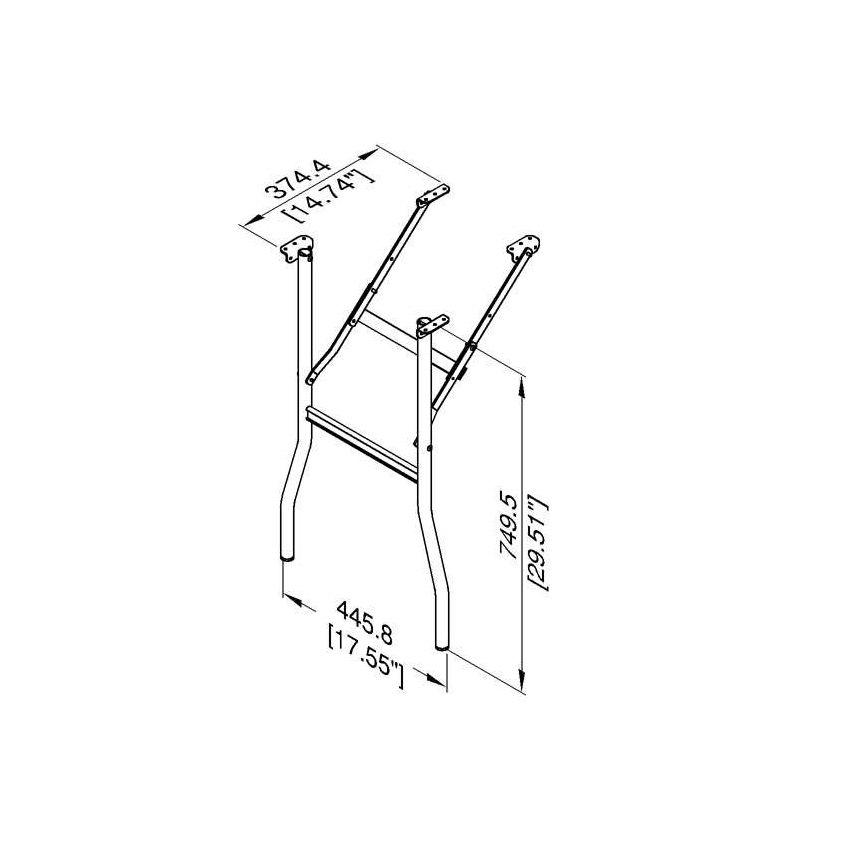 Lightweight Aluminum Folding Table Legs