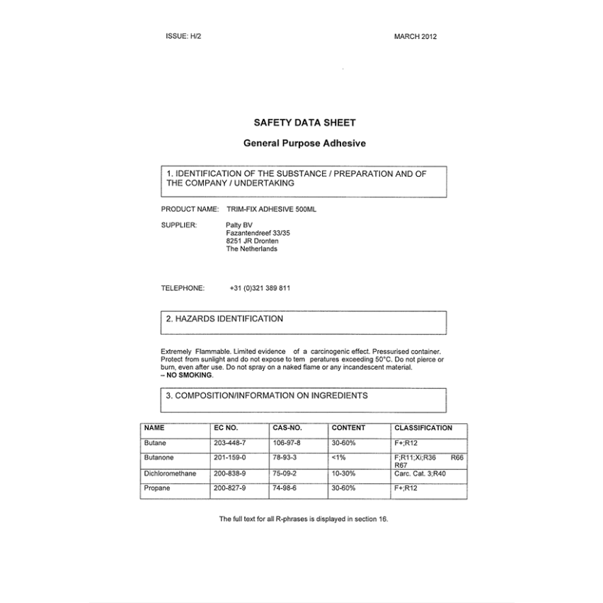 Kretschmar contact adhesive, 500ml