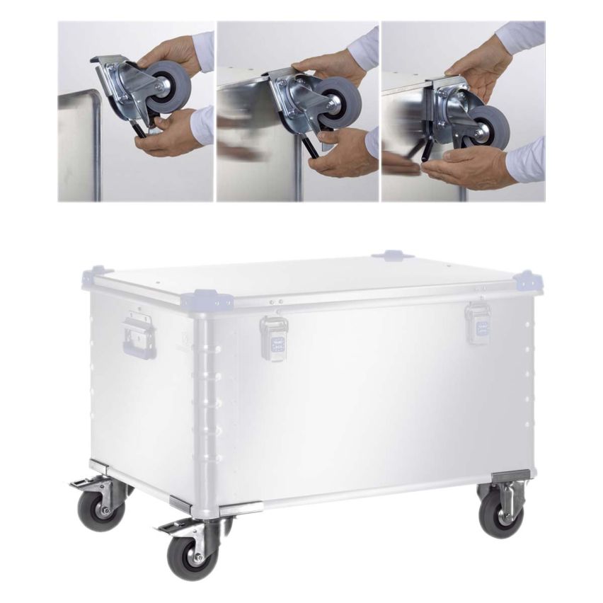 Zarges 40742 Wheel Set for all Zarges EuroBox + K 470